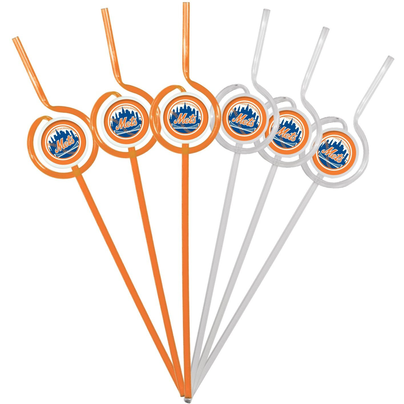 New York Mets Team Sipper Straws CO