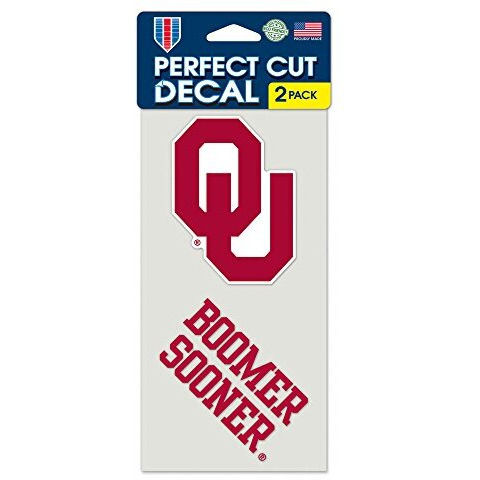 Oklahoma Sooners Set of 2 Die Cut Decals
