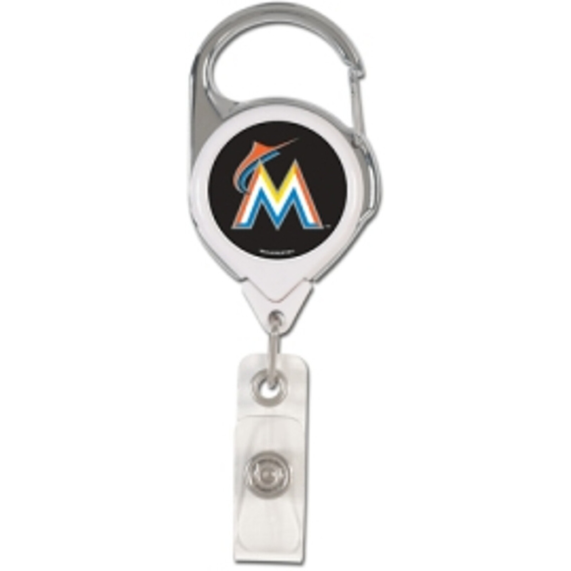 Miami Marlins Retractable Premium Badge Holder - Special Order