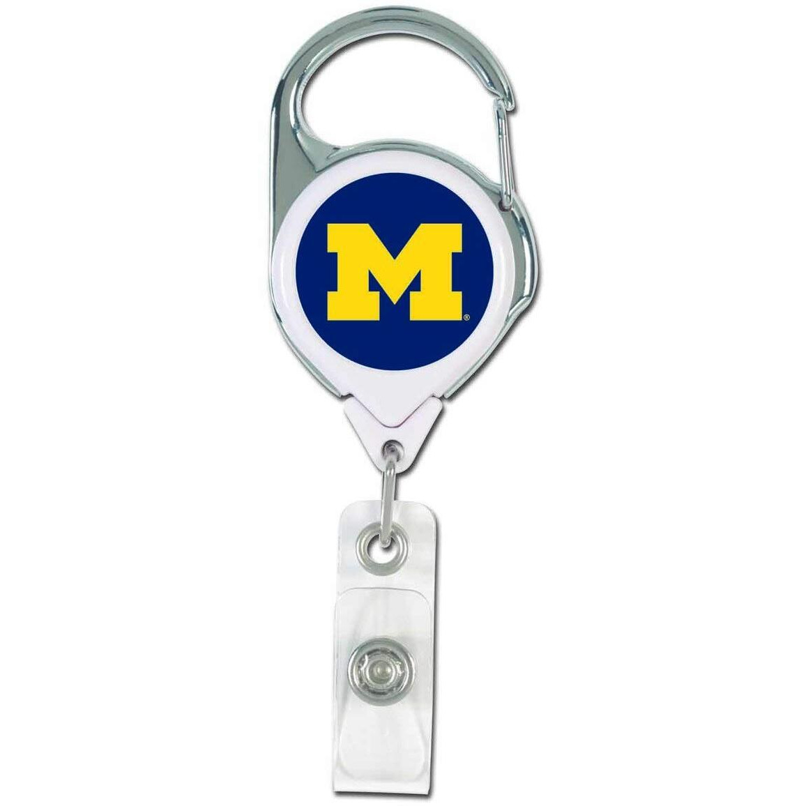 Michigan Wolverines Retractable Premium Badge Holder