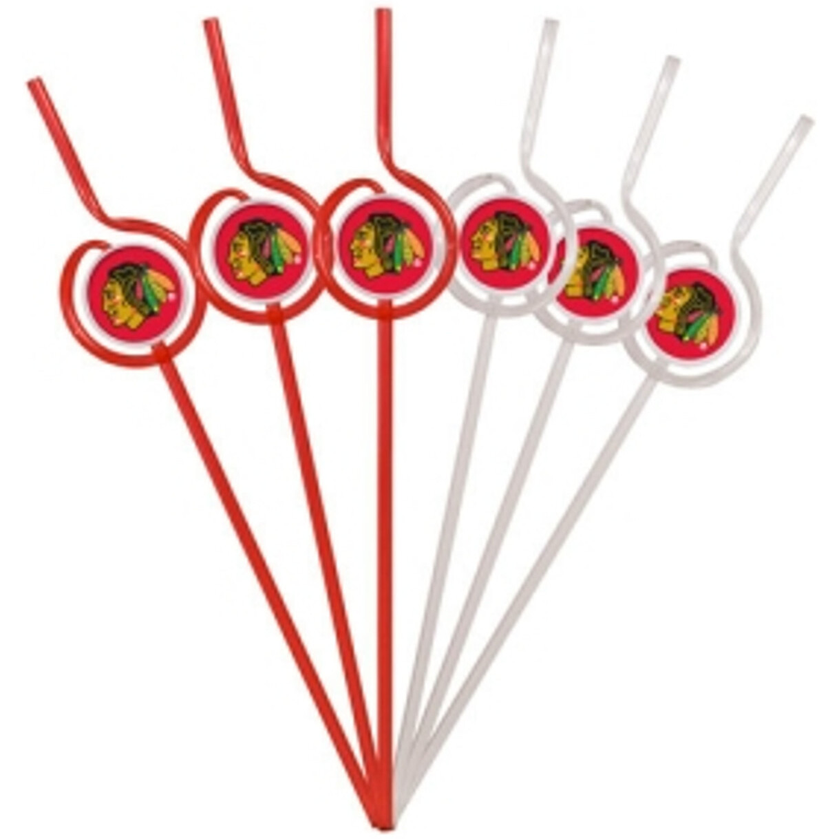 Chicago Blackhawks Team Sipper Straws CO