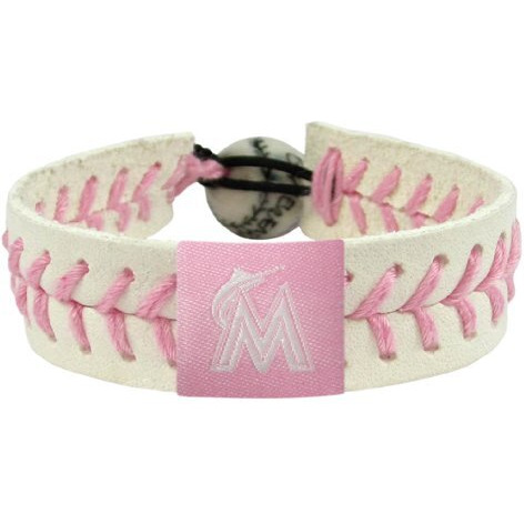 Miami Marlins Bracelet Baseball Pink CO