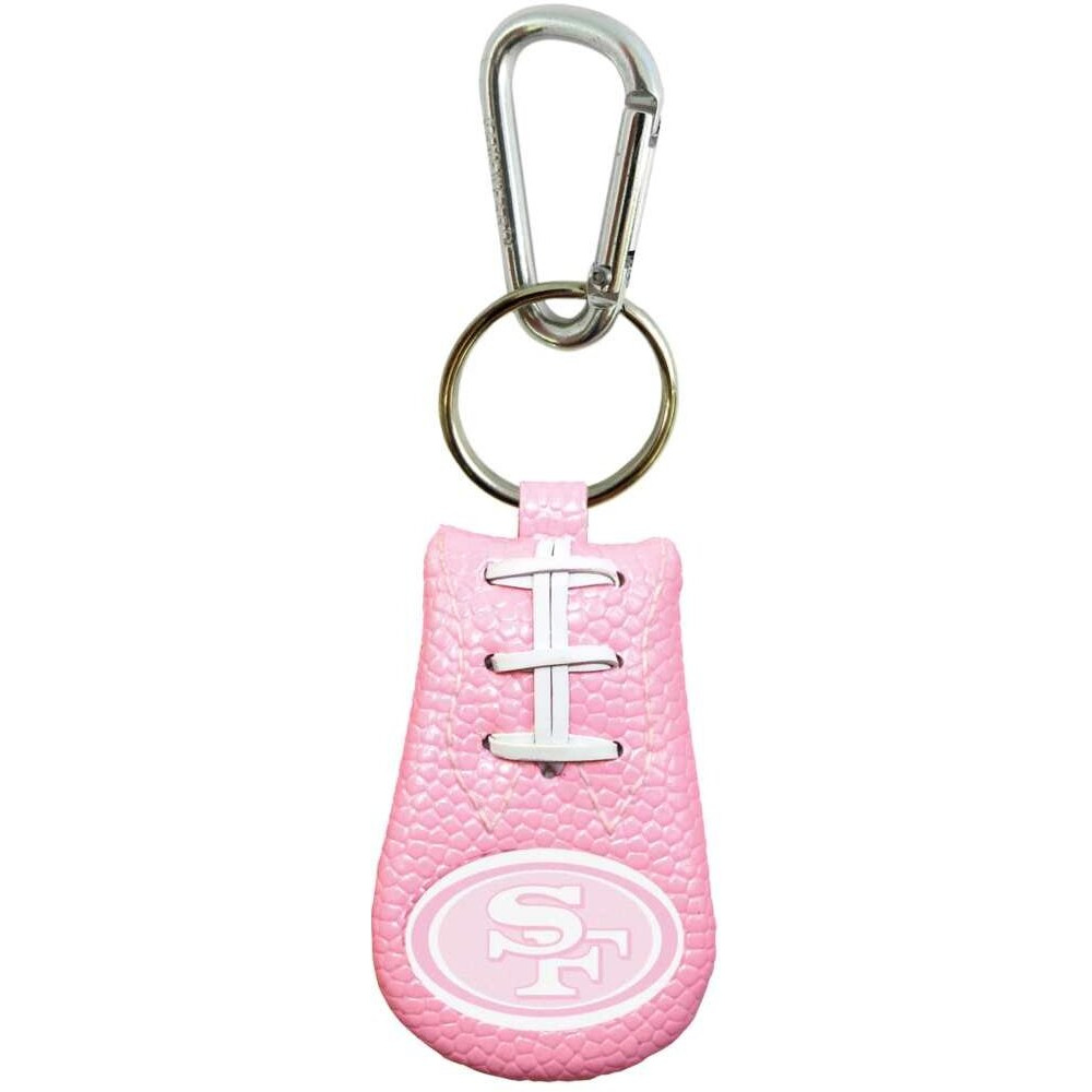 San Francisco 49ers Keychain Pink Football CO