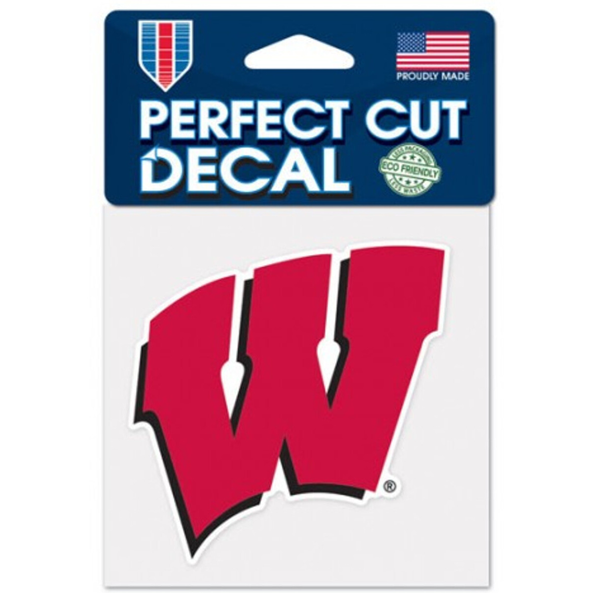 Wisconsin Badgers Decal 4x4 Perfect Cut Color