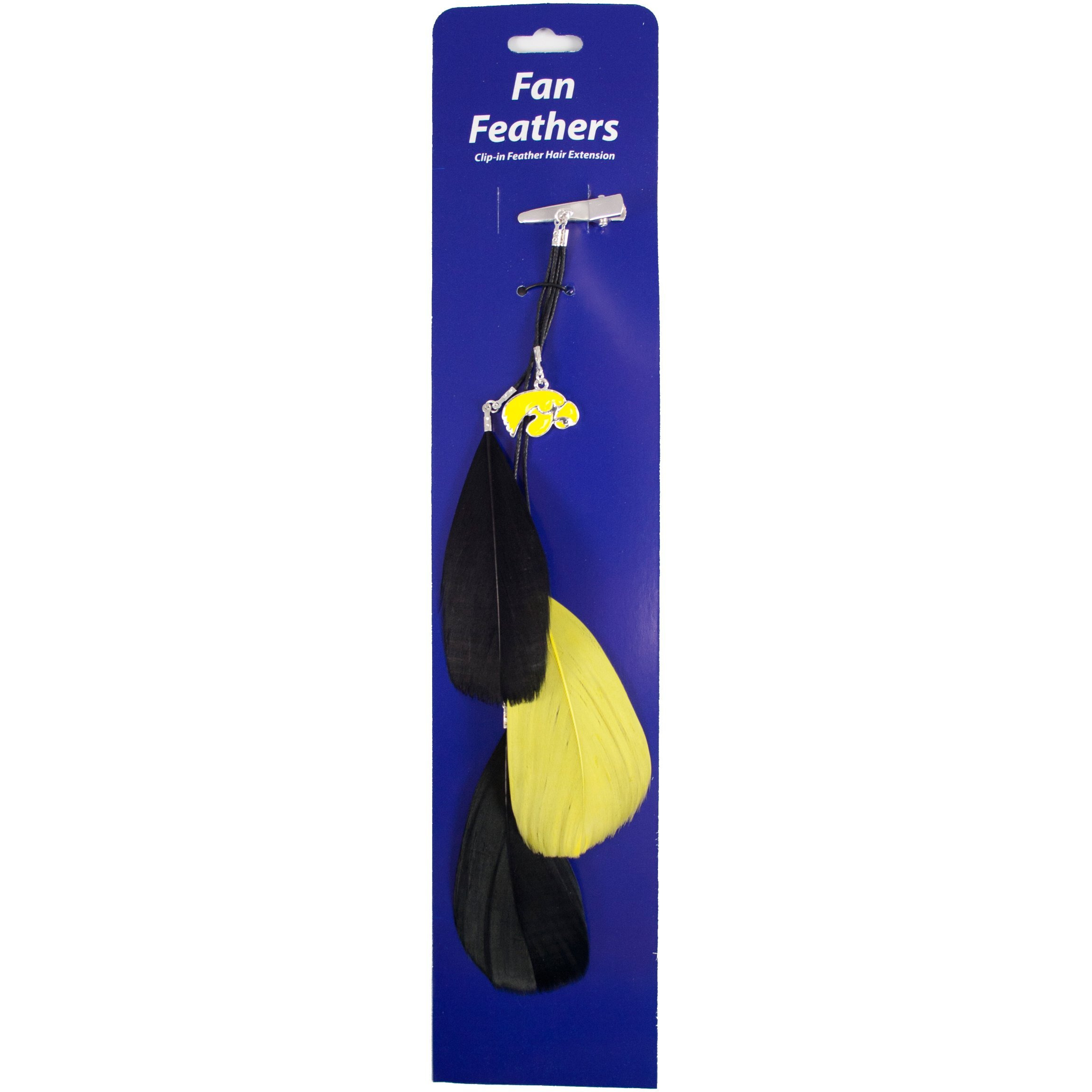 Iowa Hawkeyes Team Color Feather Hair Clip CO