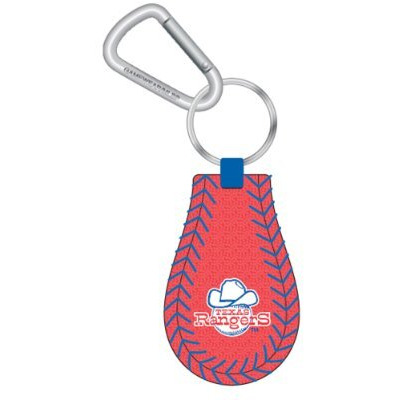 Texas Rangers Keychain Team Color Baseball Retro 1981 Cowboy Hat Logo CO