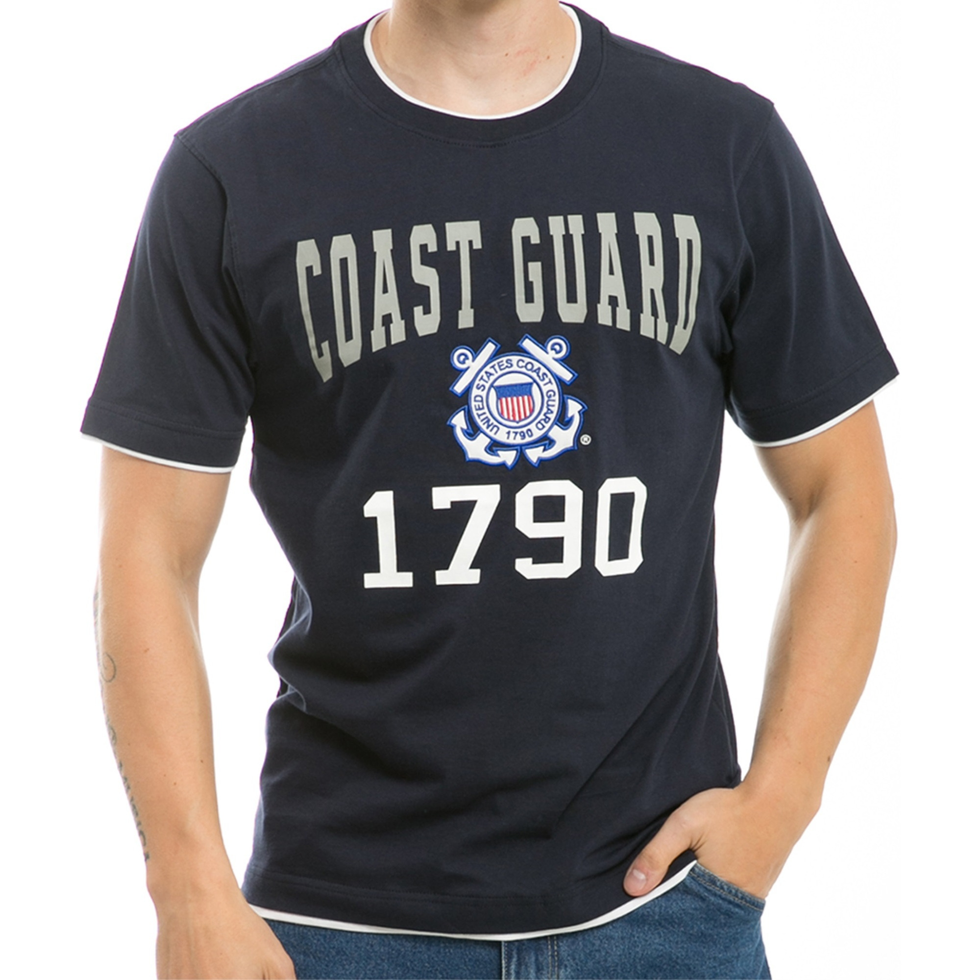 Pitch Double Layer Tee, CstGuard,Nvy, S