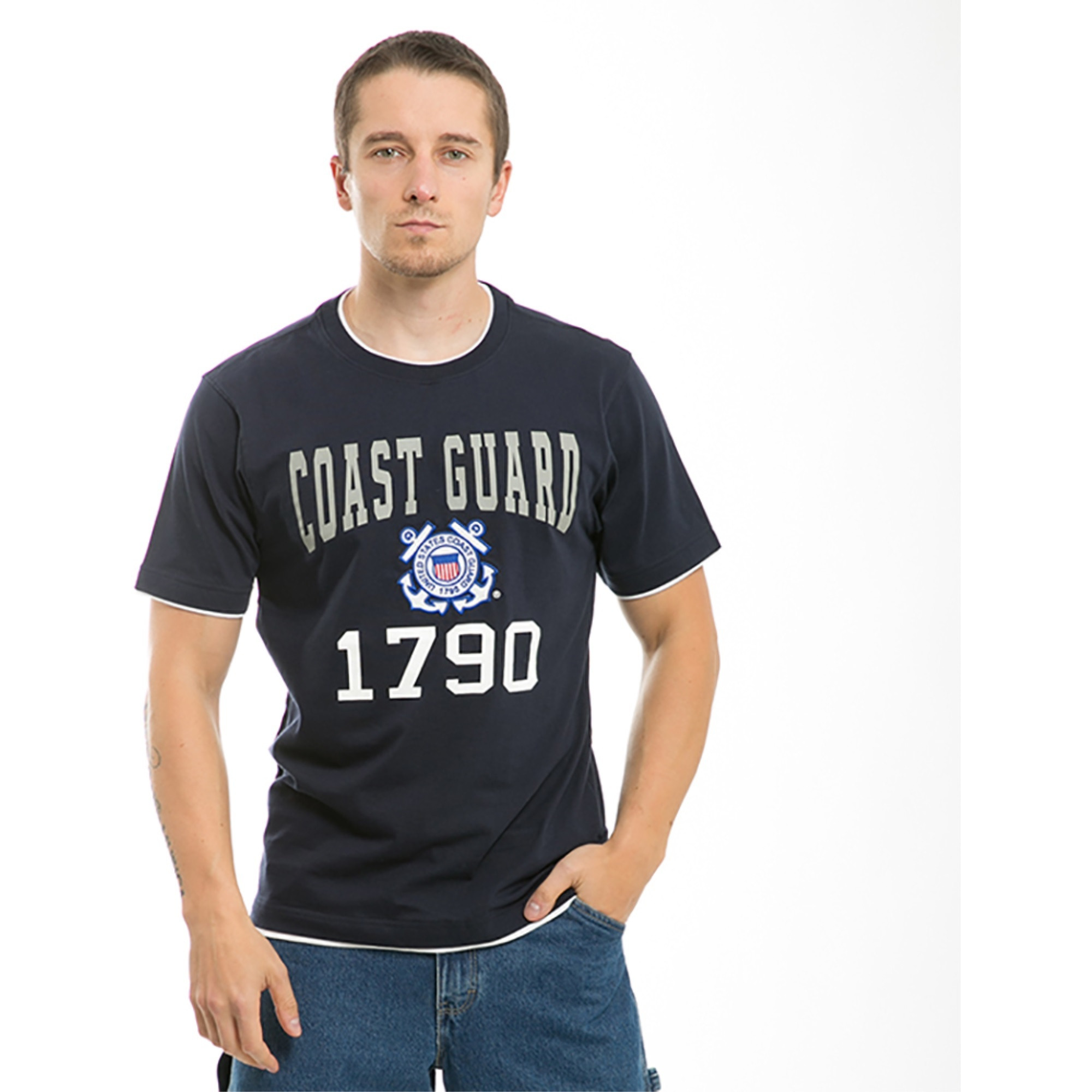 Pitch Double Layer Tee, CstGuard,Nvy, S