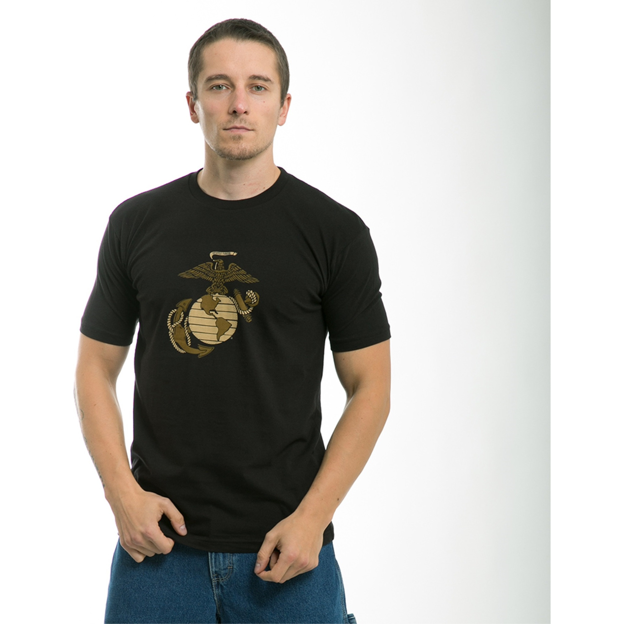 30 Single Tee, US Marine 2, Black, 2X