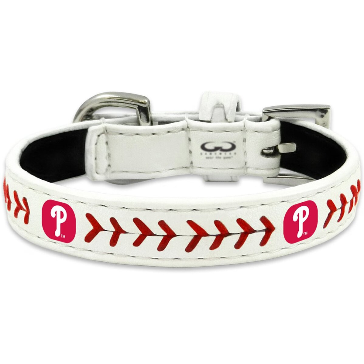 Philadelphia Phillies Pet Collar Classic Baseball Leather Size Toy CO