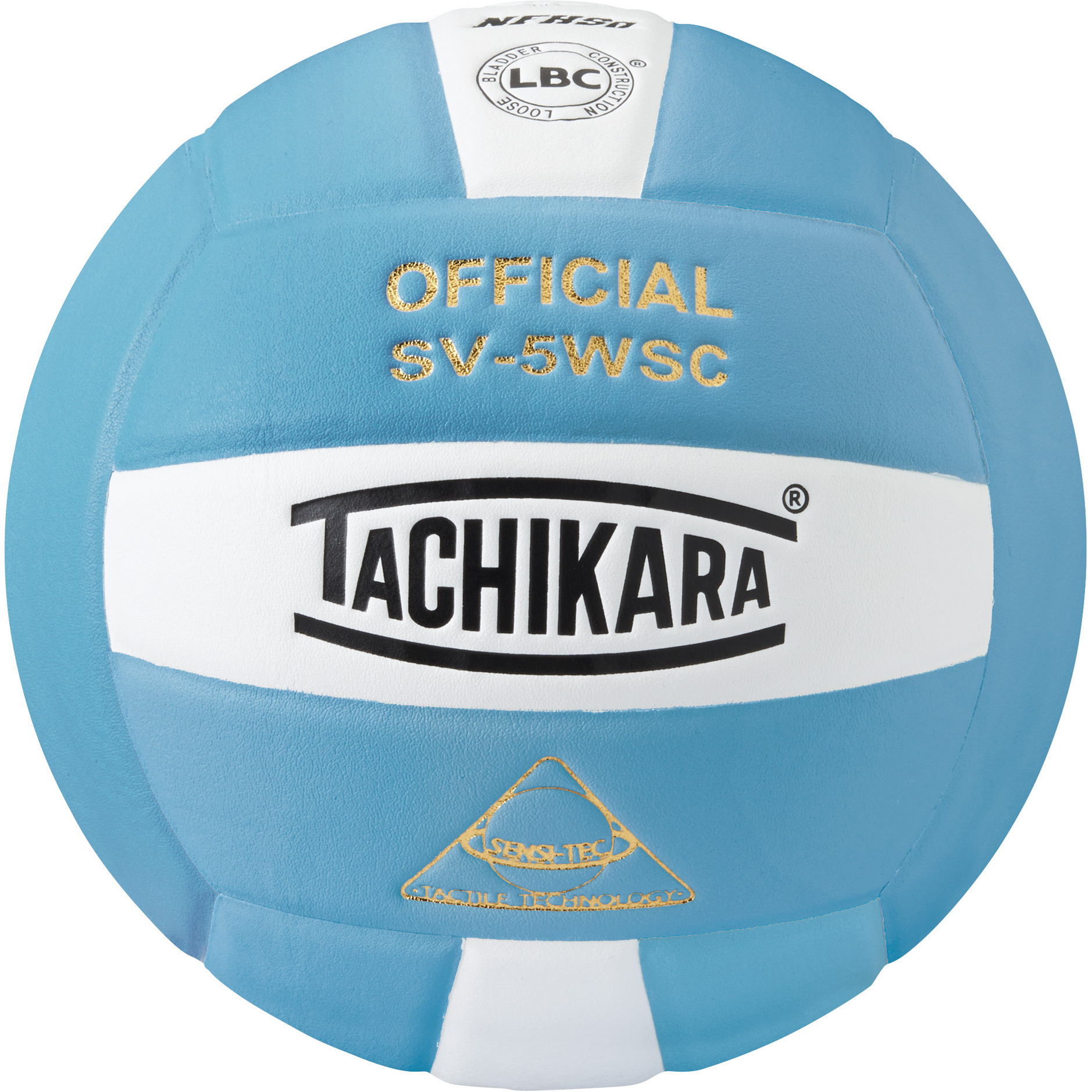 Tachikara SV5WSC Sensi-Tec Composite  Volleyball (Powder Blue White)