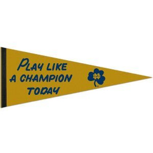 Notre Dame Fighting Irish Pennant 12x30 Premium Style PLACT Design Special Order