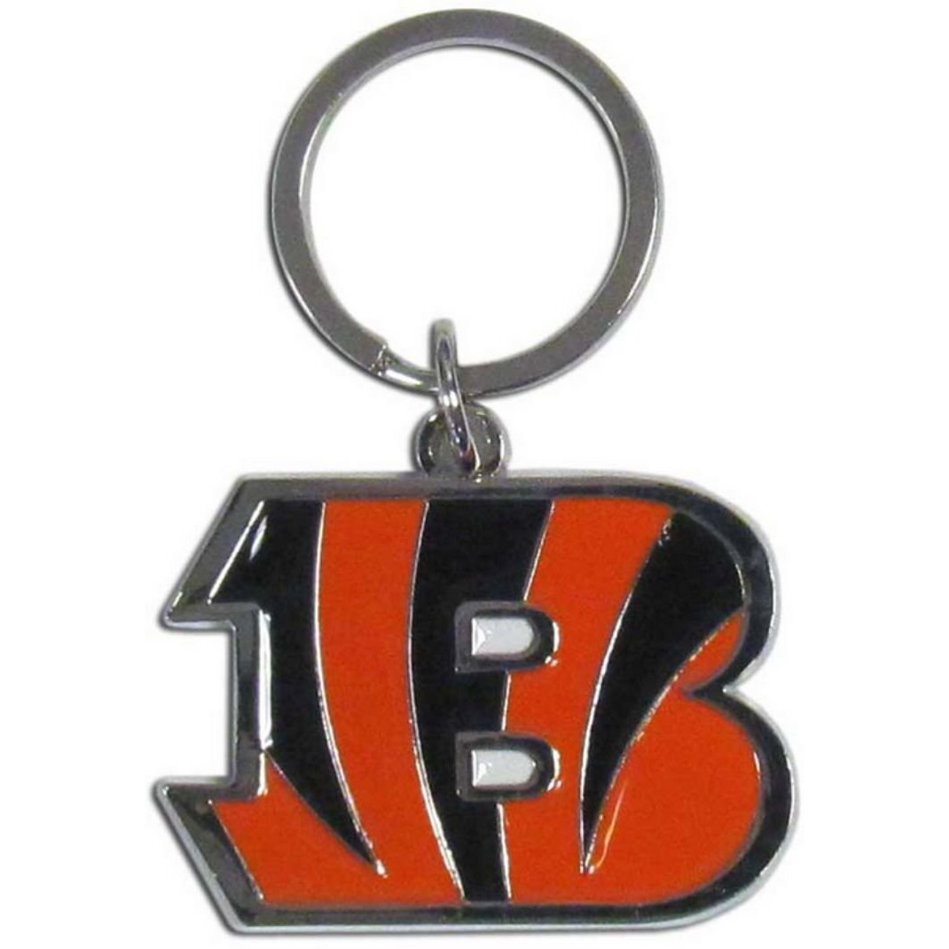 Cincinnati Bengals Chrome Logo Cut Keychain