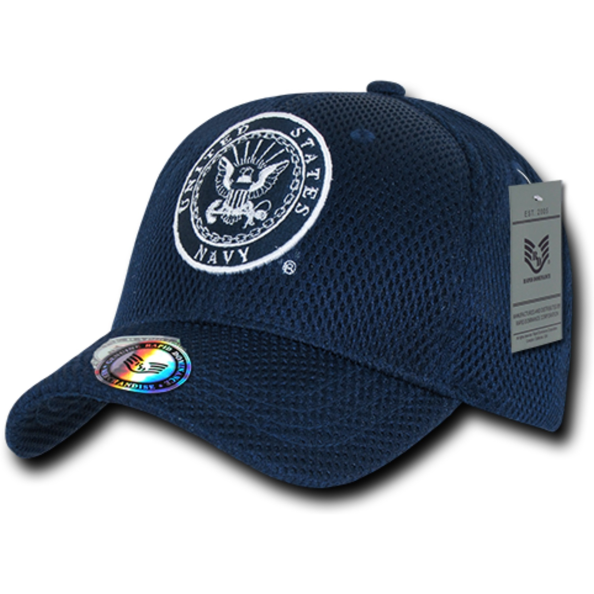Air Mesh Military Caps, Navy, Navy
