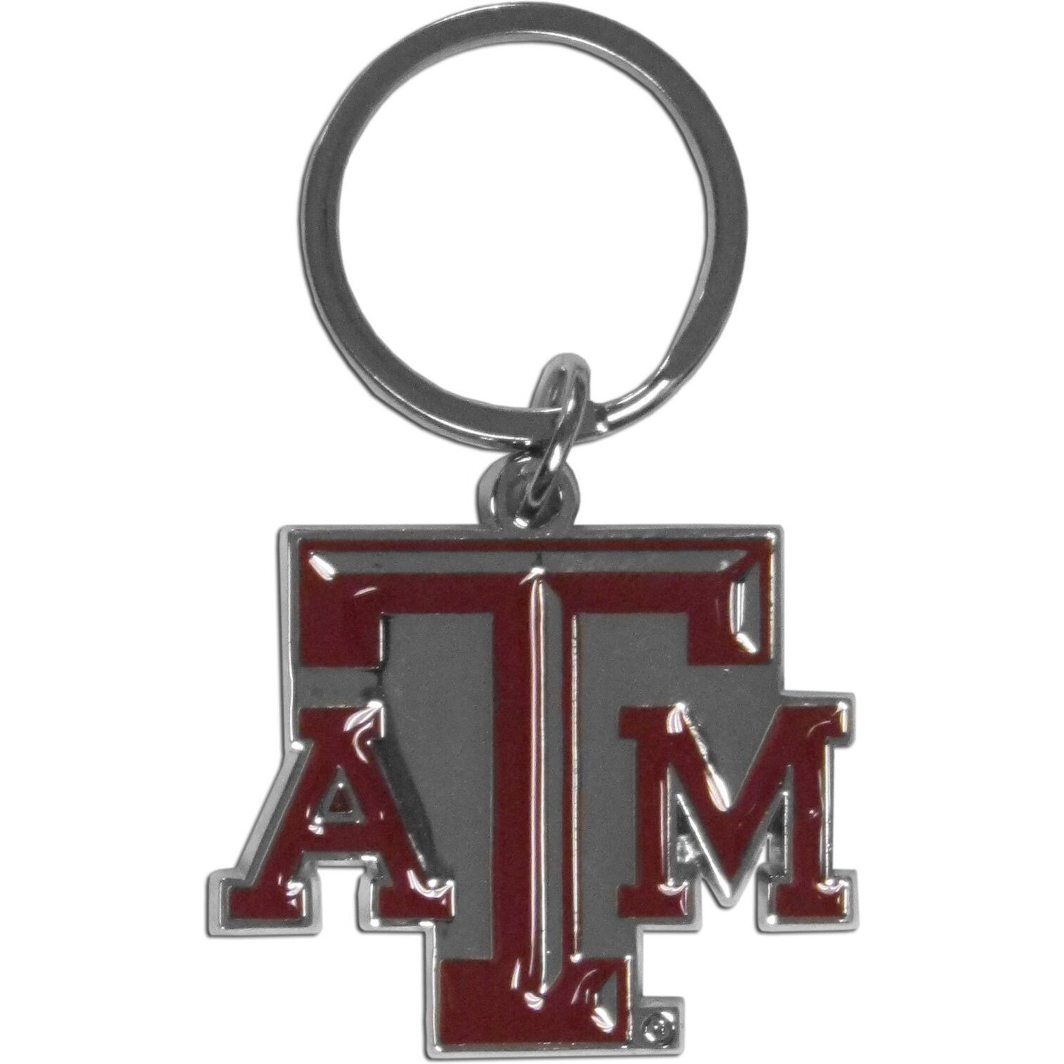 Texas A&M Aggies Chrome Logo Cut Keychain