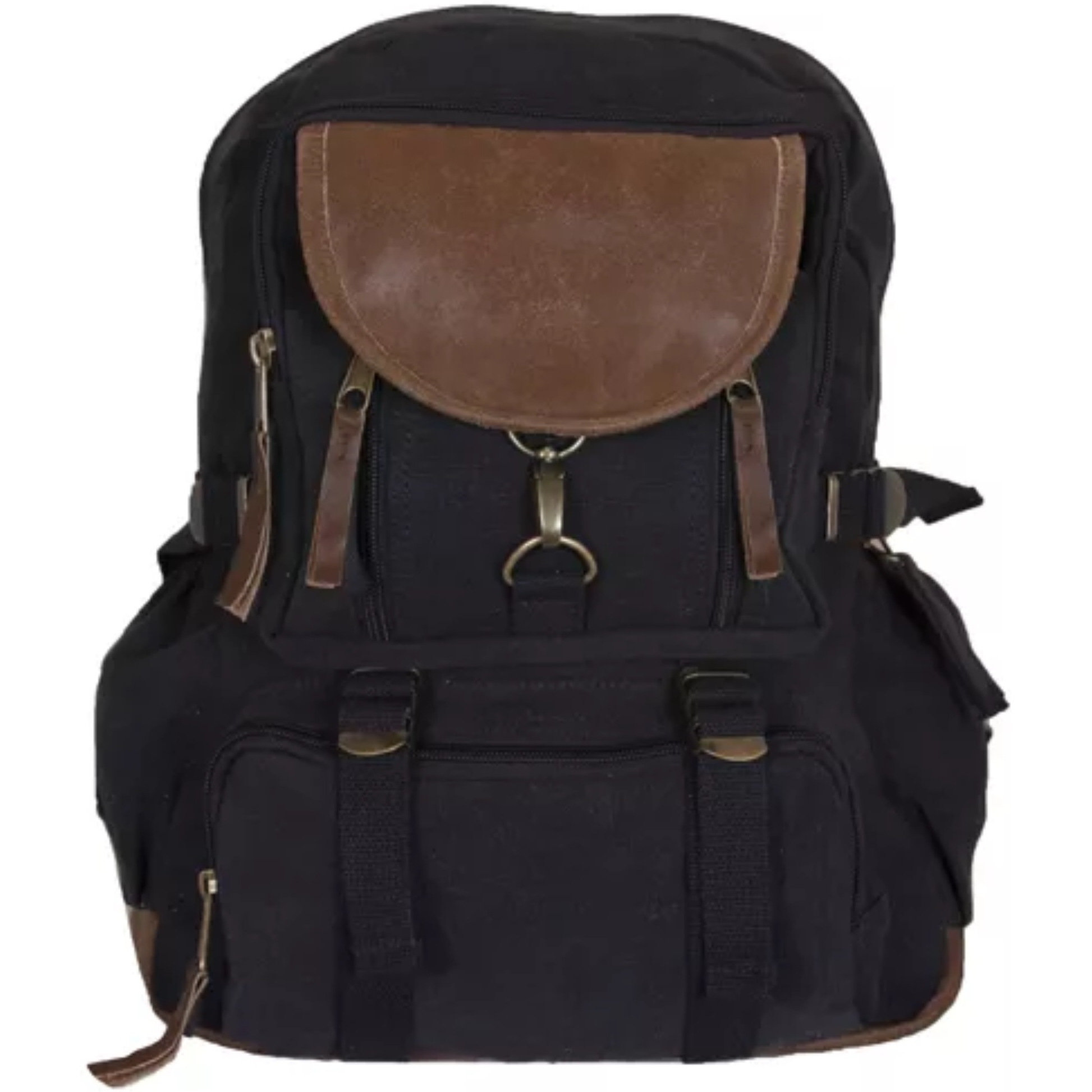 Retro Parisian City Daypack - Black