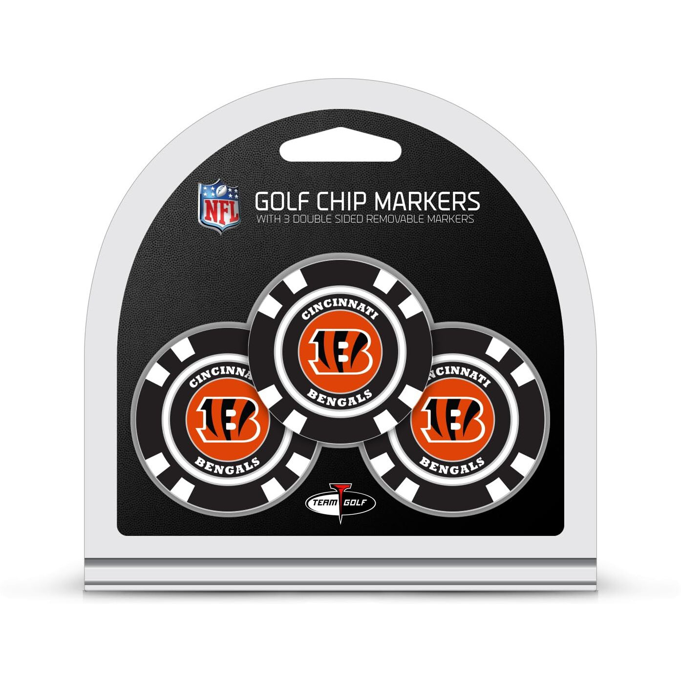 Cincinnati Bengals Golf Chip with Marker 3 Pack