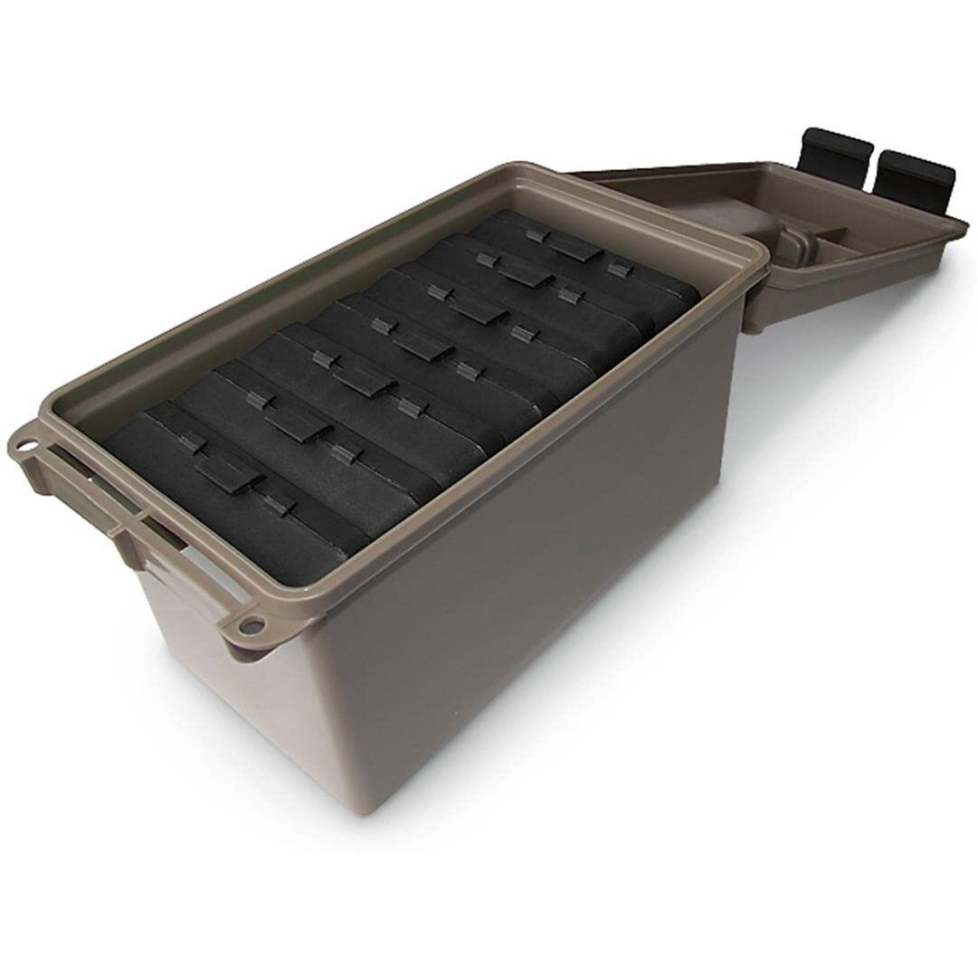 MTM 45 ACP Ammo Can for 700 rd.  Includes 7 each P-100-45's Dark Earth
