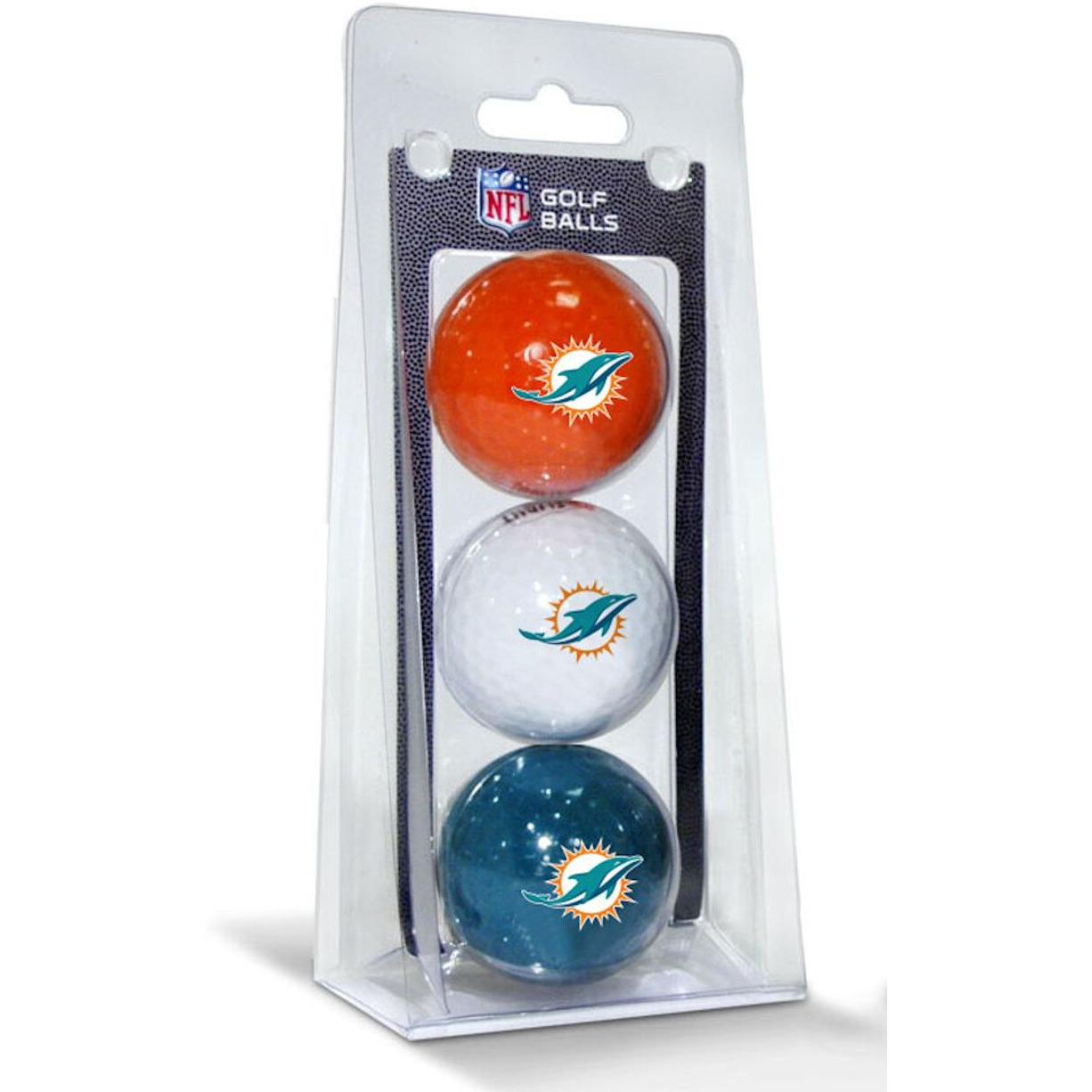 Miami Dolphins 3 Pack of Golf Balls