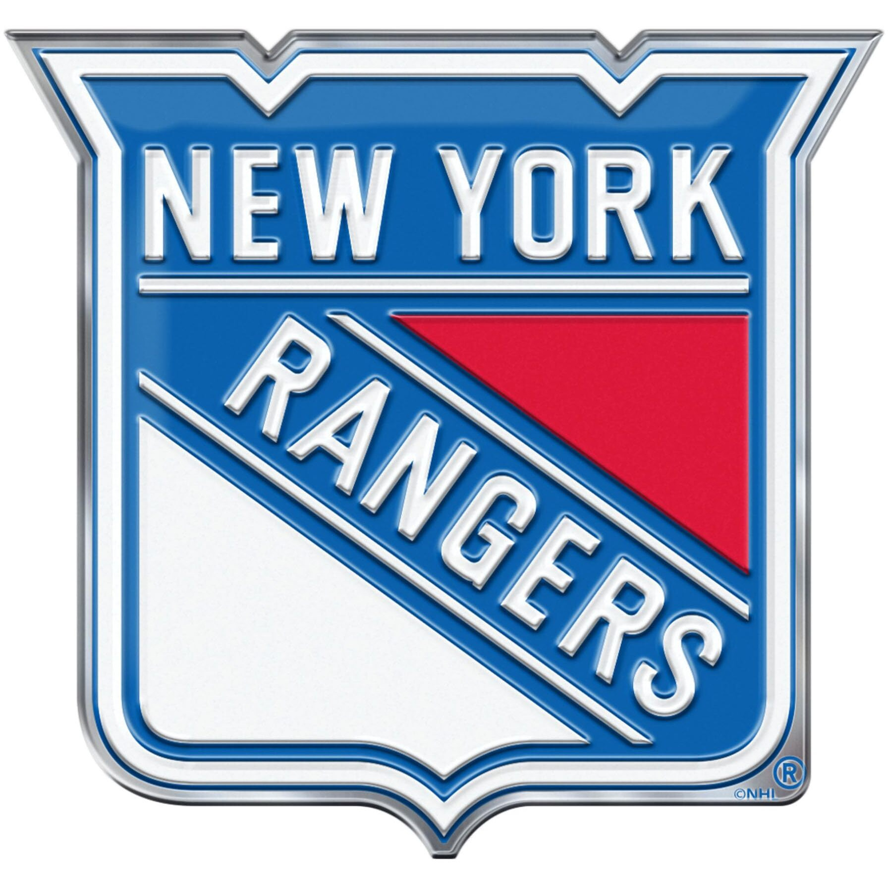 New York Rangers Auto Emblem - Color