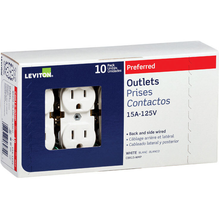 OUTLET DPLX 15A WHT (Pack of 1)