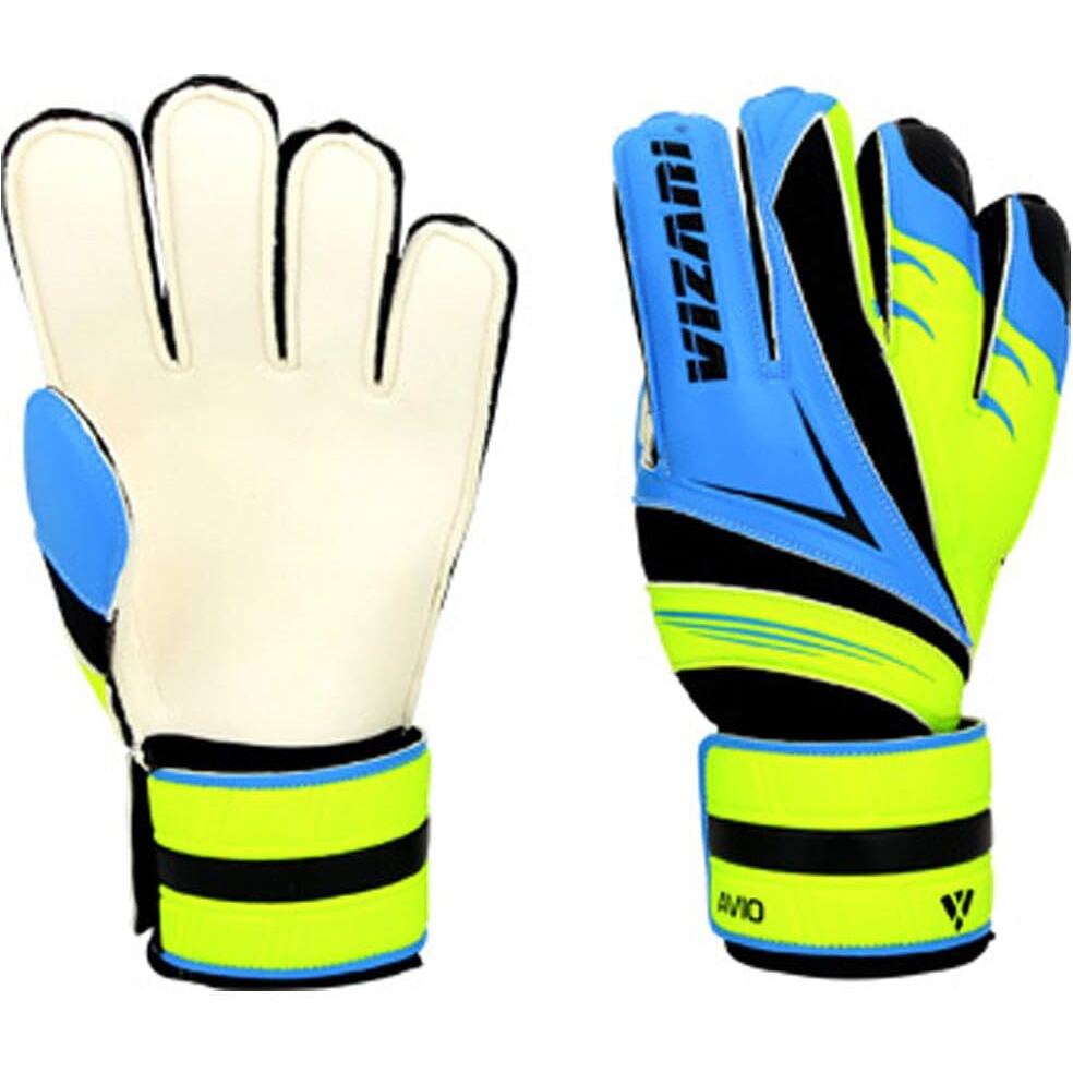 Vizari Avio F.P. Soccer Goalkeeper Glove | for Kids and Adults (Blue/Green, Size 8)