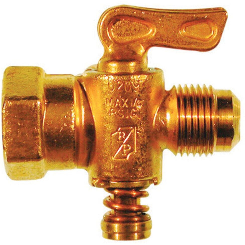 FLARE VALVE BRS3/8&quotX1/2" (Pack of 1)