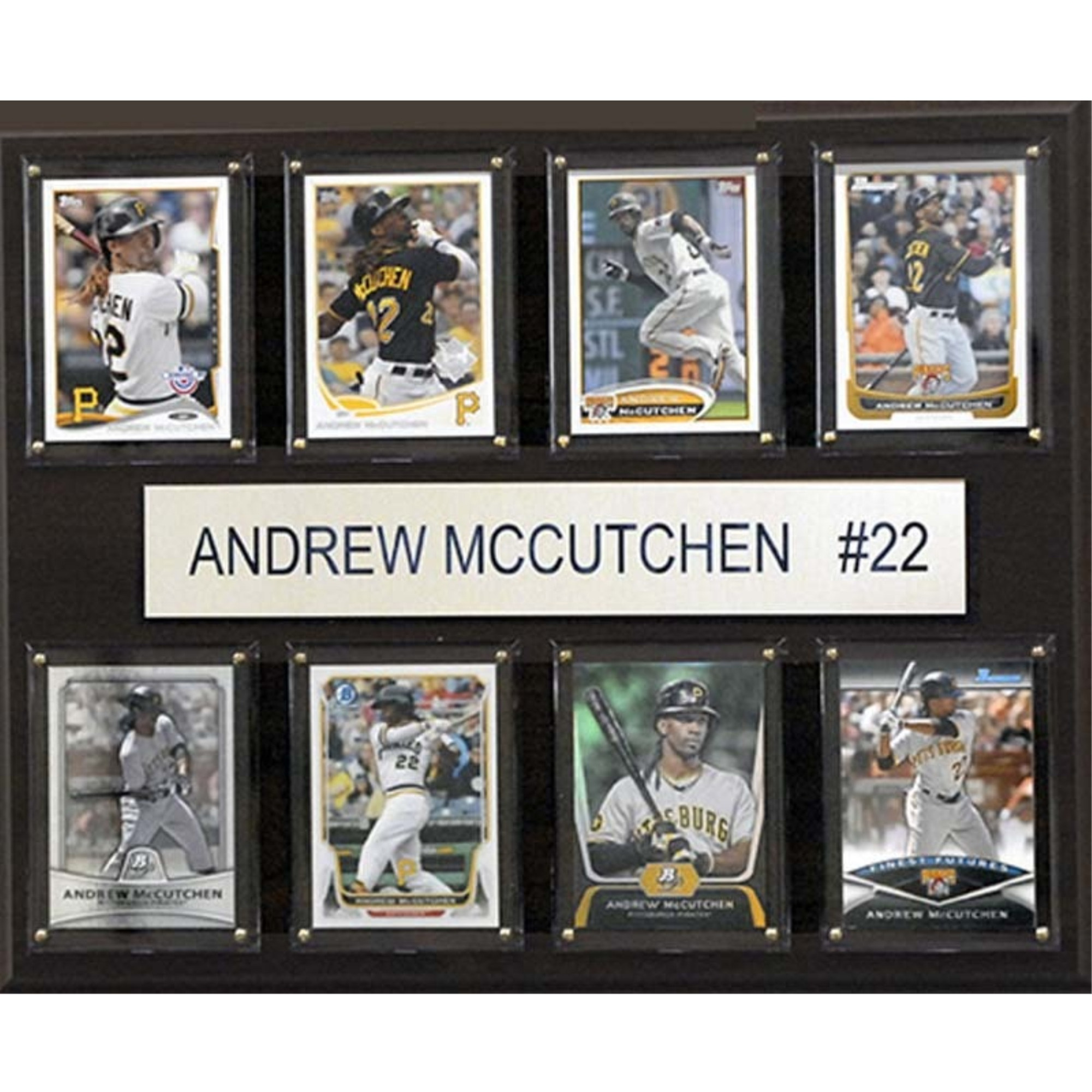 MLB 12&quotx15" Andrew McCutchen Pittsburgh Pirates 8-Card Plaque