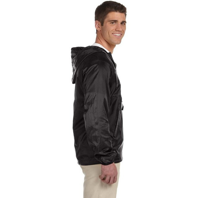 Adult Packable Nylon Jacket - BLAcK - S(D0102H7Y578)