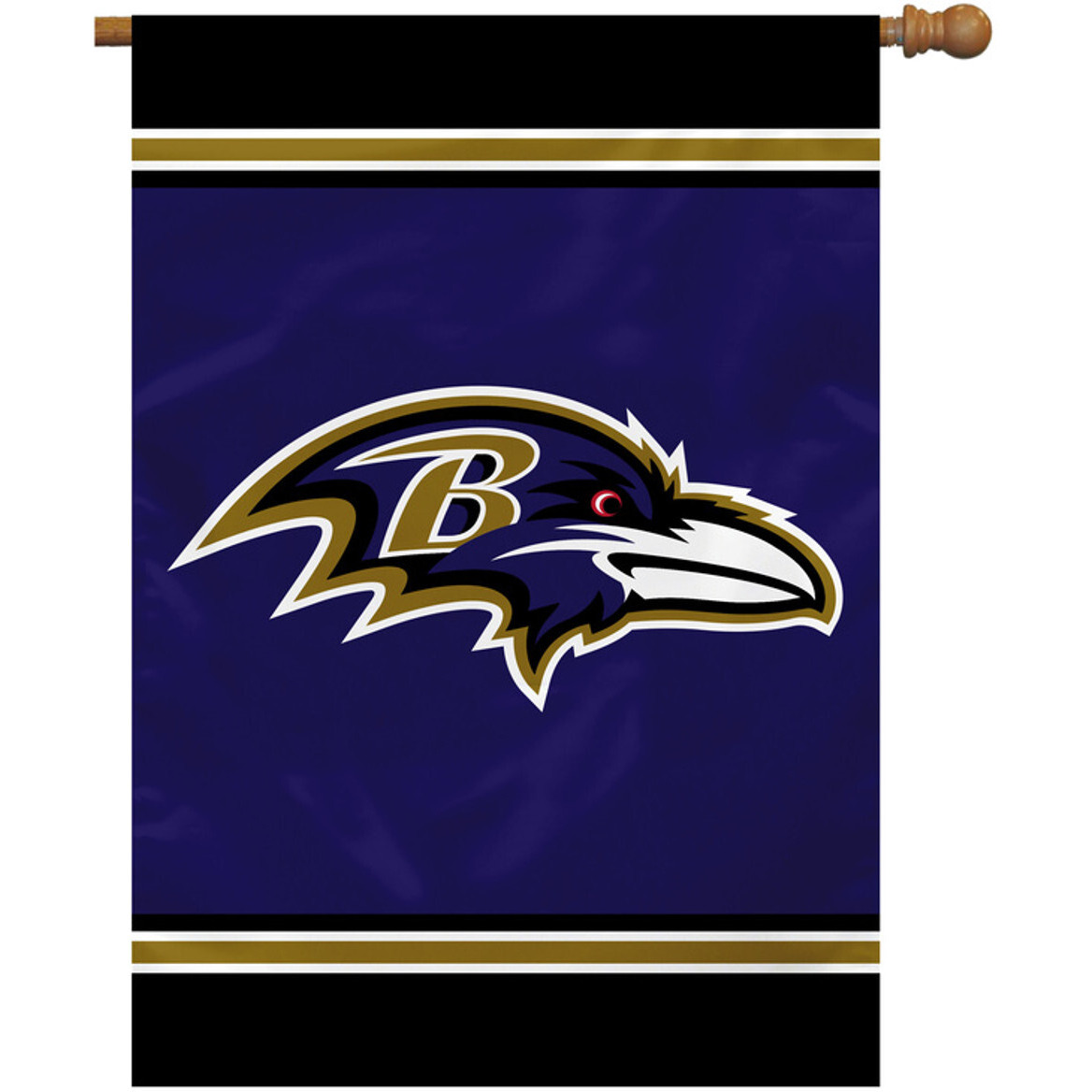 Baltimore Ravens Flag 28x40 House 1-Sided CO