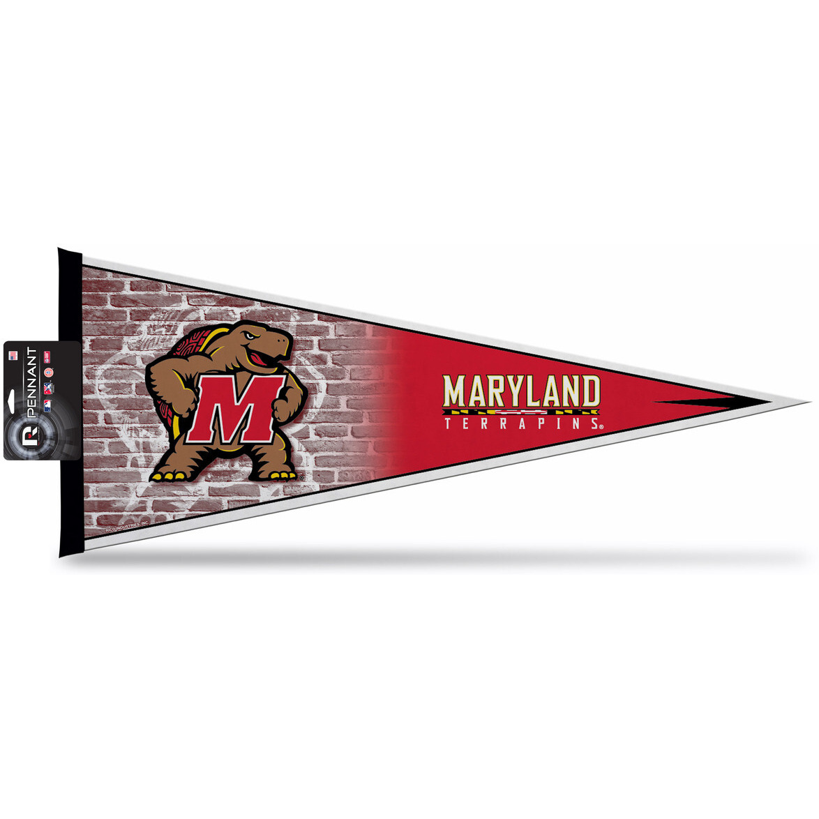 Maryland Terrapins Pennant 12x30 Carded Rico