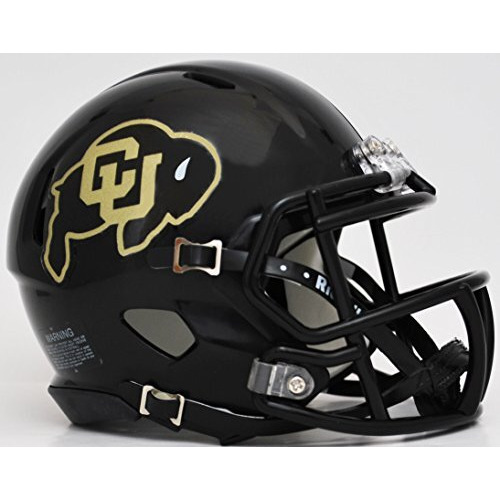 Colorado Buffaloes Speed Mini Helmet - Black Alternate - Special Order