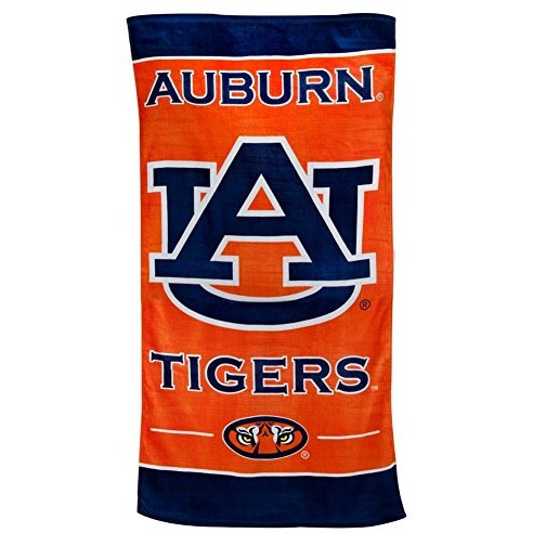 Auburn Tigers Towel 30x60 Beach Style