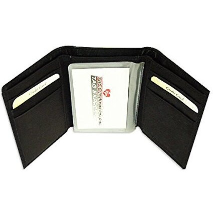 Iowa Hawkeyes Wallet Trifold Leather Embroidered