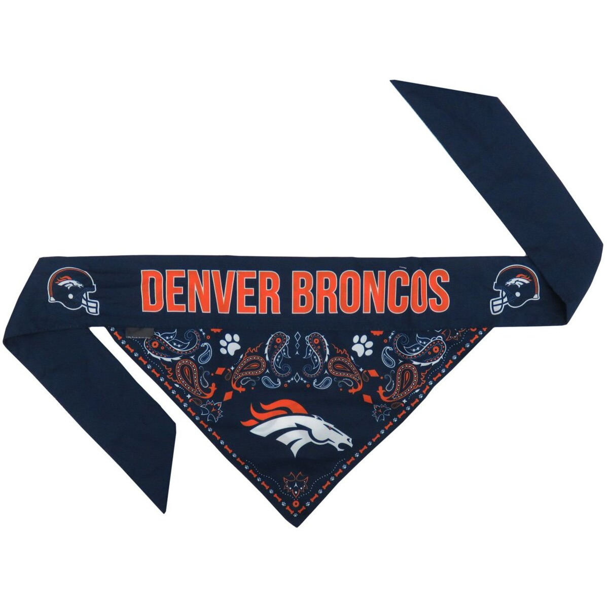 Denver Broncos Pet Bandanna Size S - Special Order
