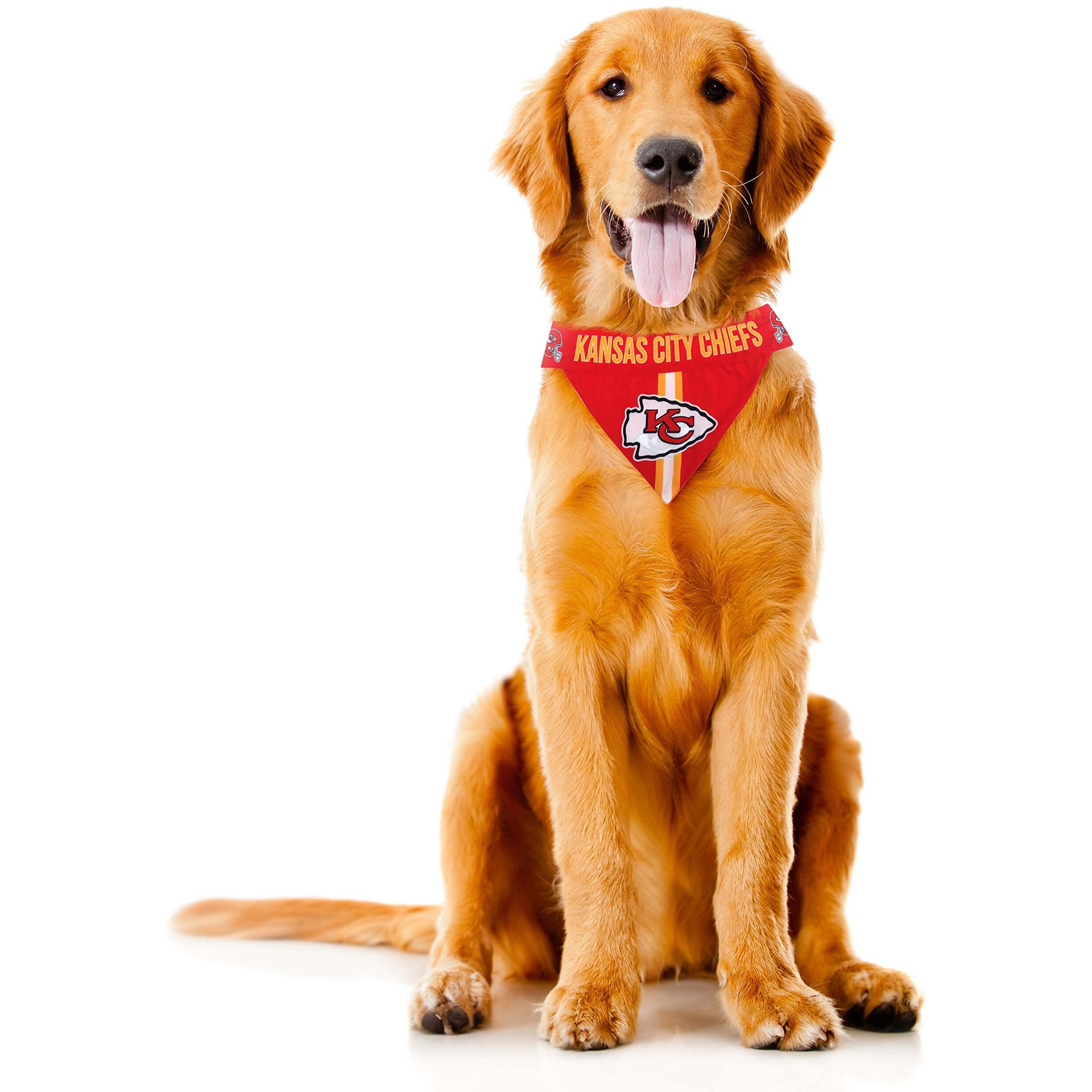 Kansas City Chiefs Pet Bandanna Size XS