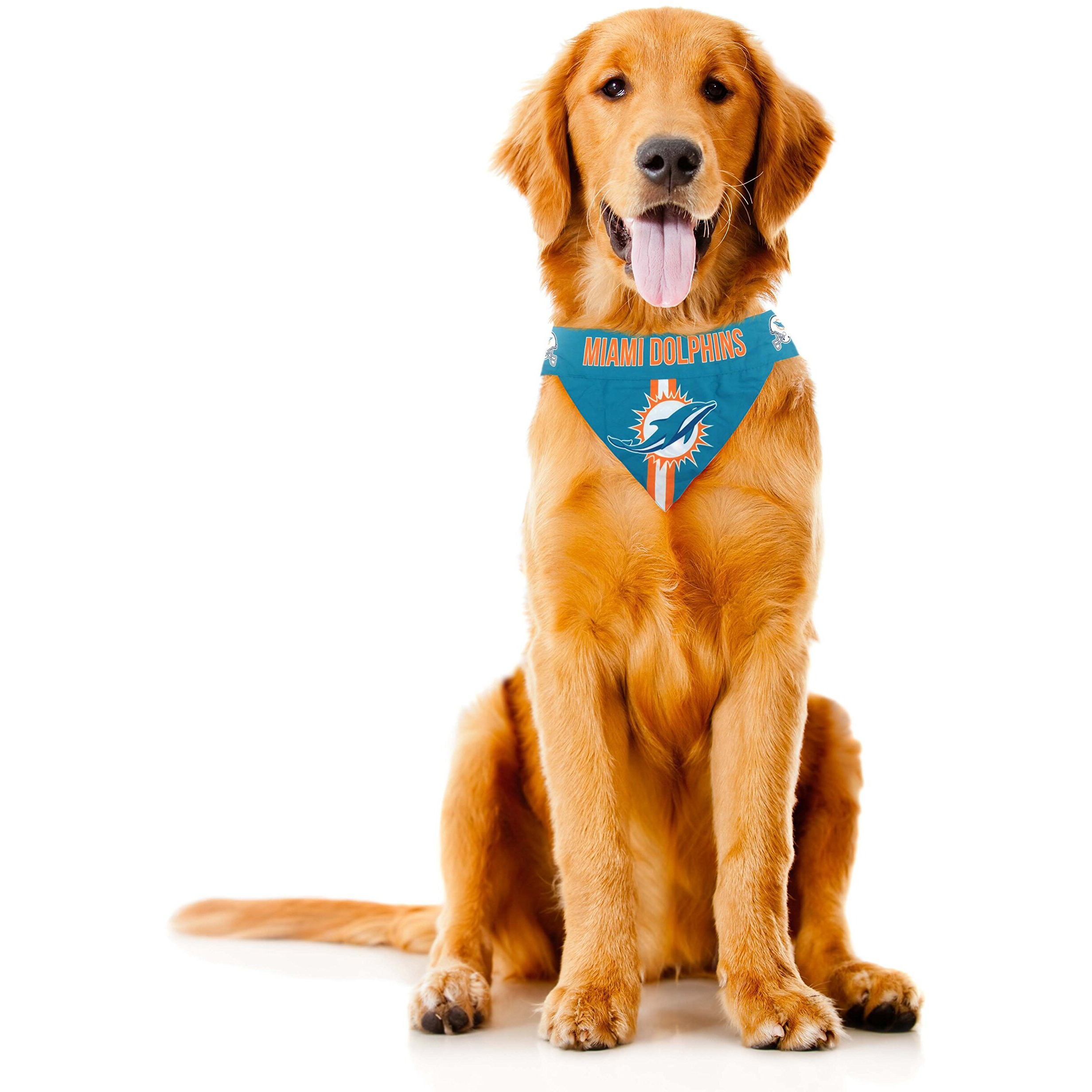Miami Dolphins Pet Bandanna Size XL