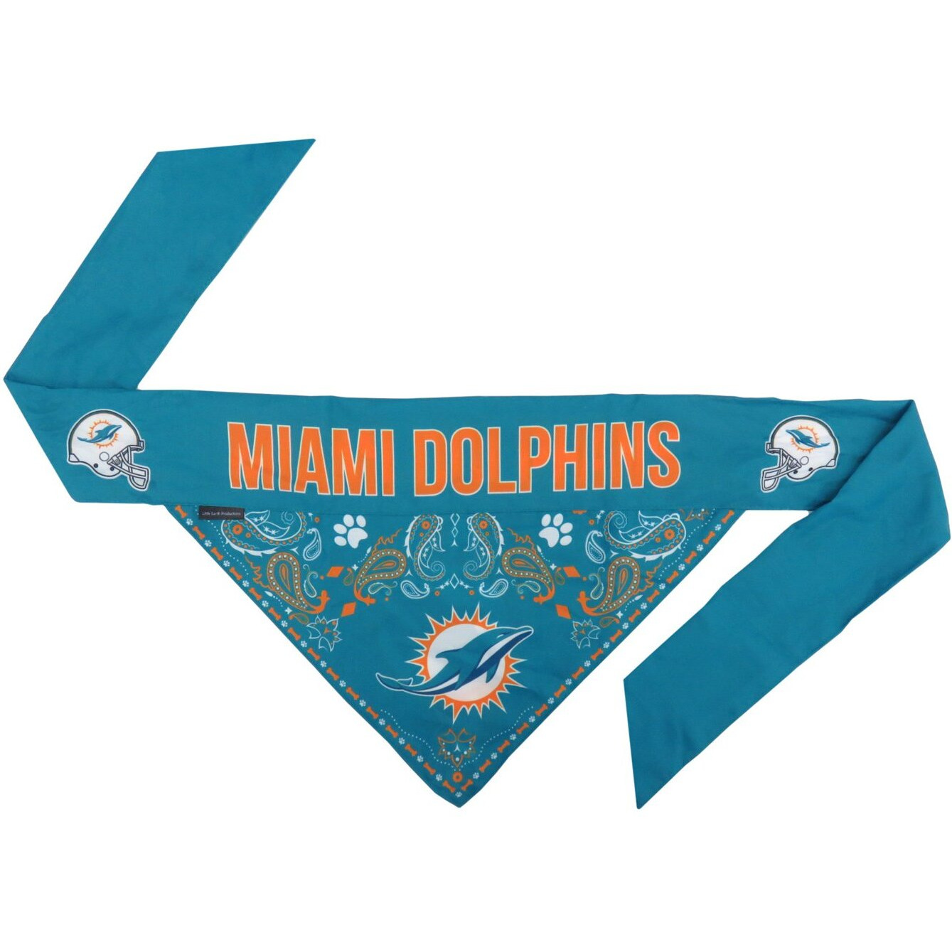 Miami Dolphins Pet Bandanna Size XL