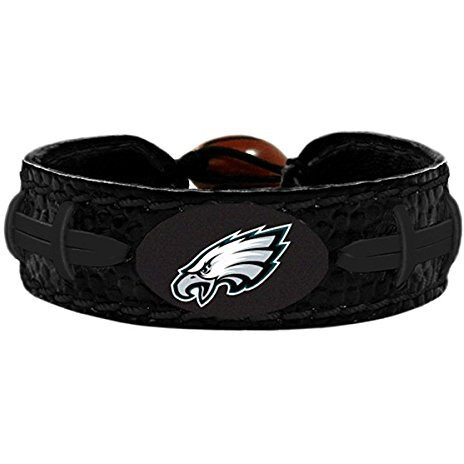 Philadelphia Eagles Bracelet Team Color Football Tonal Black CO