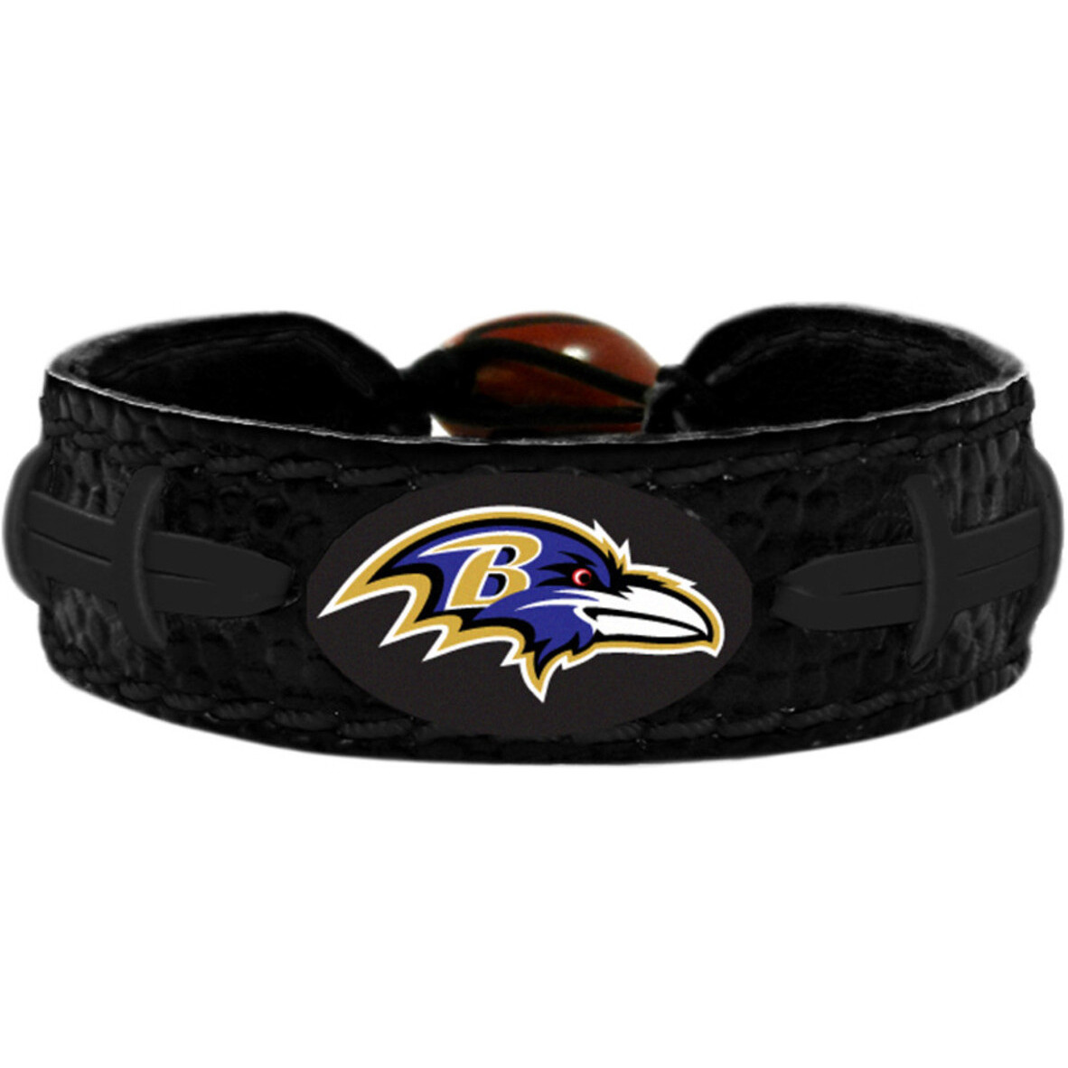 Baltimore Ravens Bracelet Team Color Tonal Black Football CO
