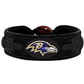 Baltimore Ravens Bracelet Team Color Tonal Black Football CO
