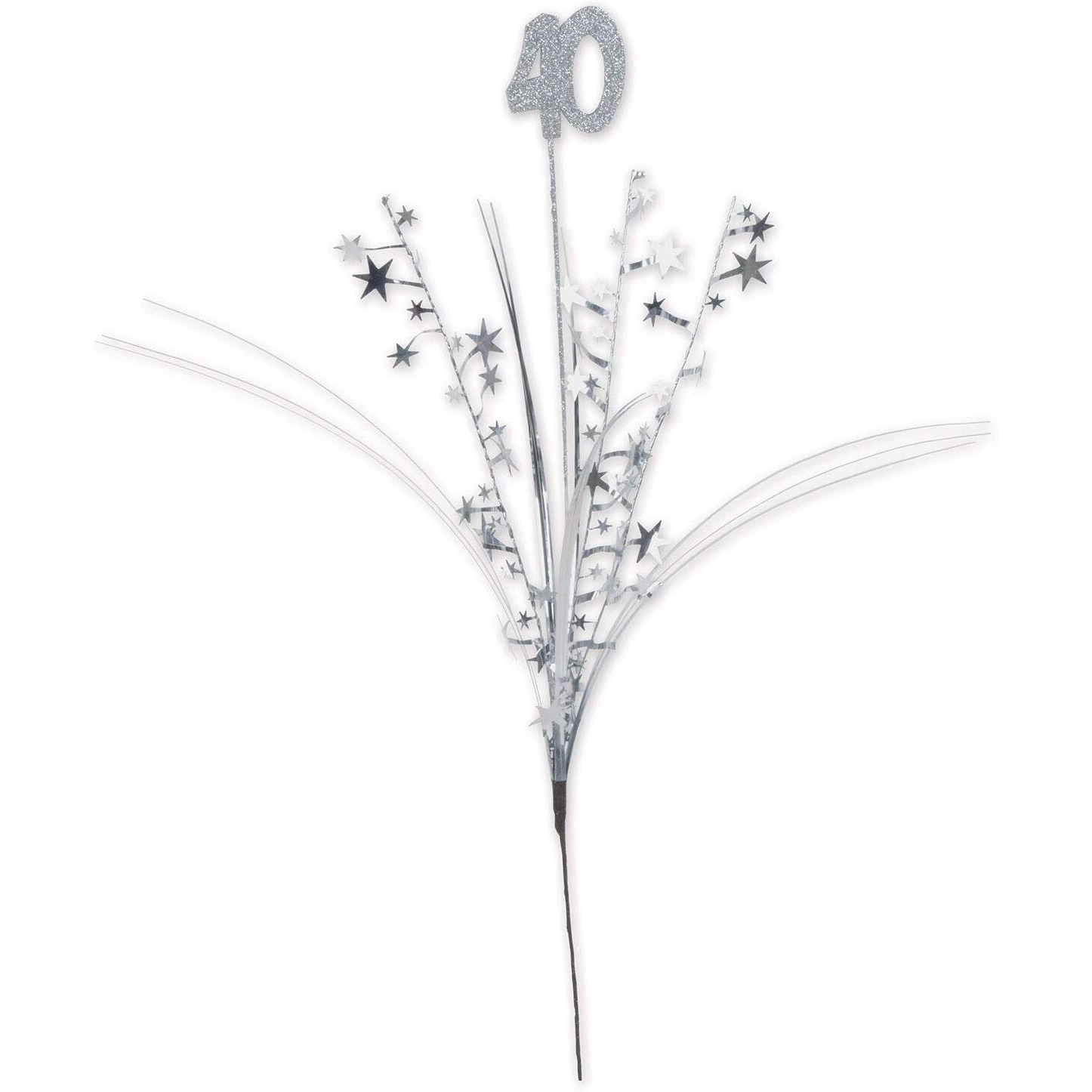 Glittered  40  Metallic Star Spray