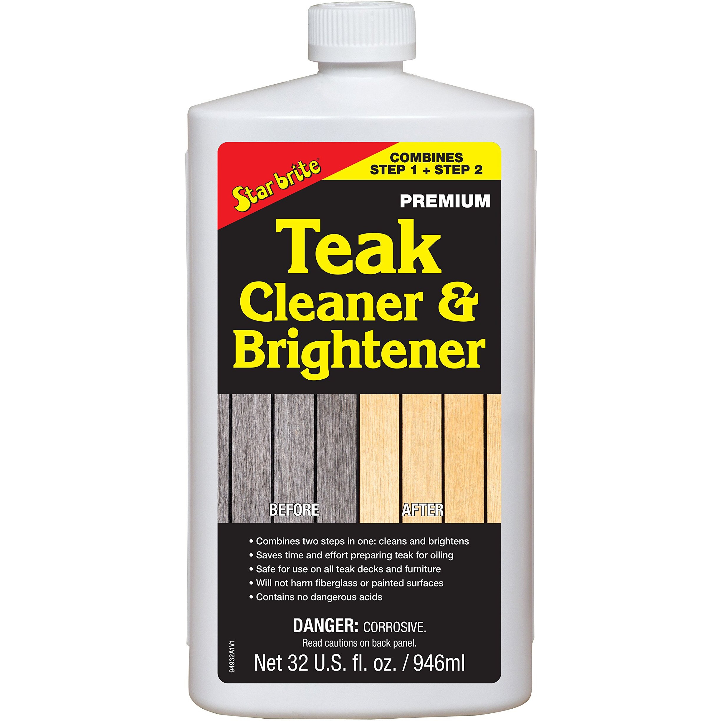 Star brite 094932 One Step Teak Cleaner and Brightener - 32 oz