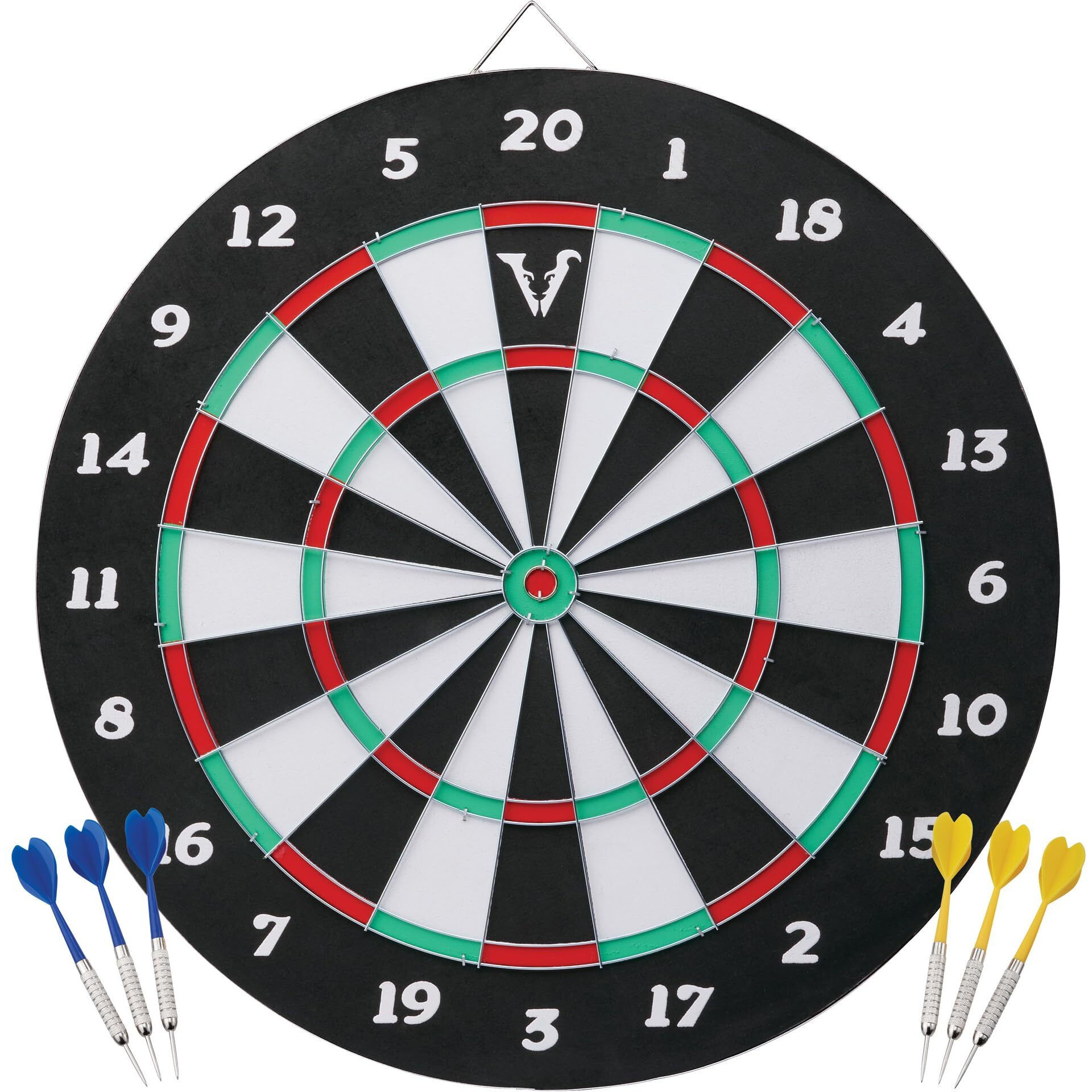 Viper Double Play Coiled Paper Fiber Dartboard with Darts