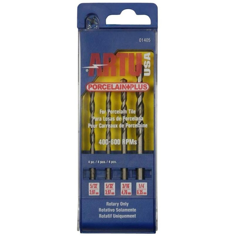 PORC+ DRILL BIT SET 4PC (Pack of 1)