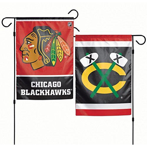 Chicago Blackhawks Flag 12x18 Garden Style 2 Sided