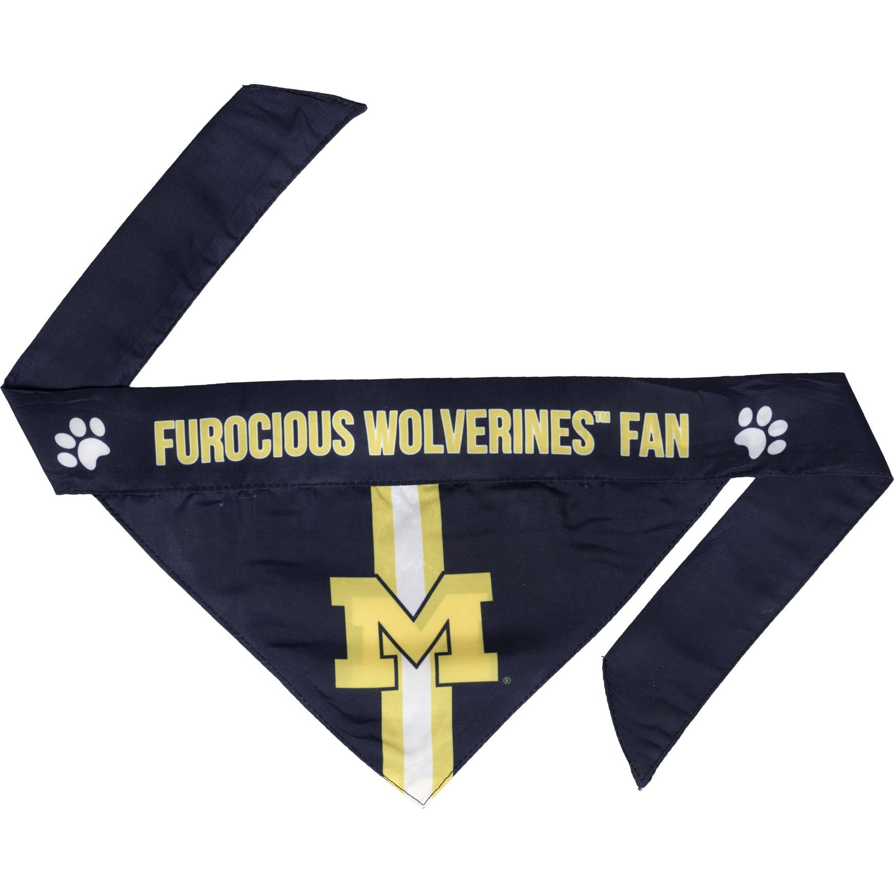 Michigan Wolverines Pet Bandanna Size M