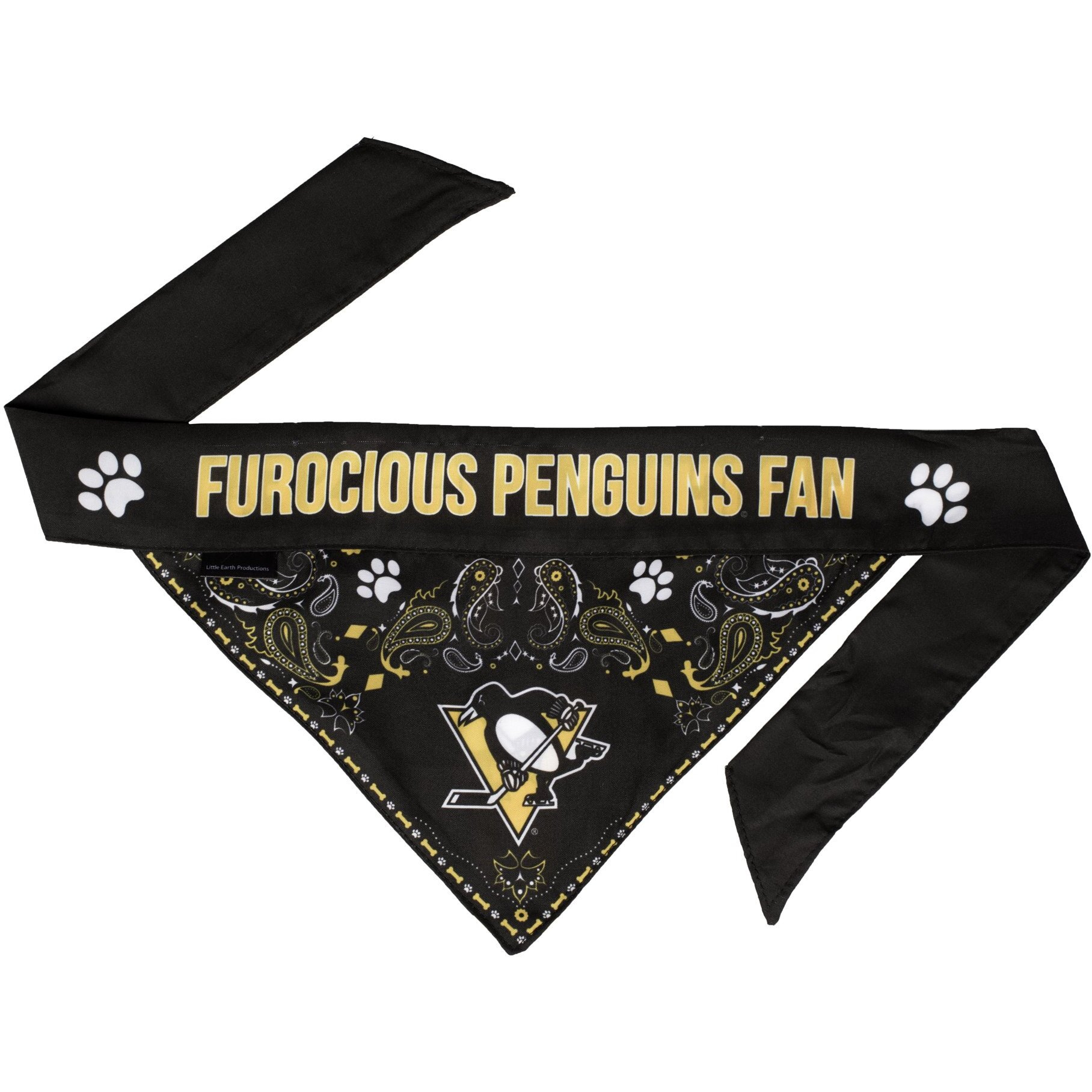Pittsburgh Penguins Pet Bandanna Size XS - Special Order