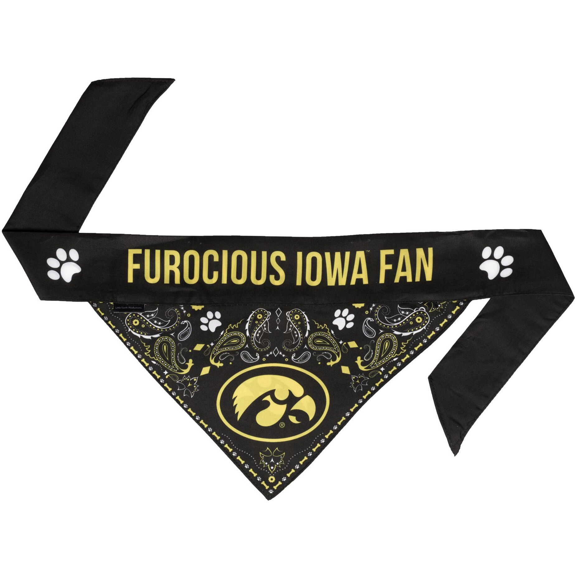 Iowa Hawkeyes Pet Bandanna Size L
