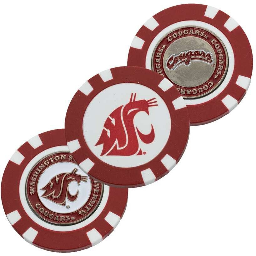 Washington State Cougars Golf Chip with Marker